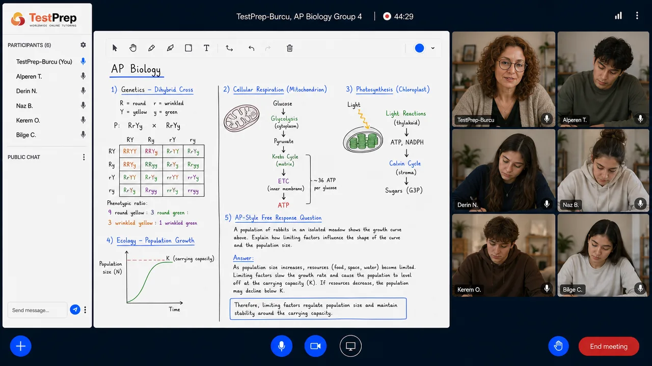 AP Biology — grup dersi