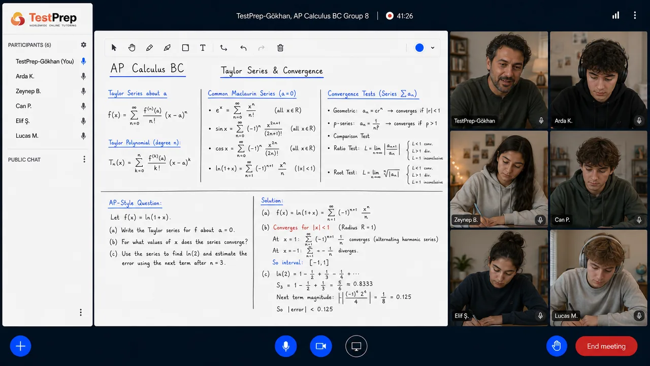 AP Calculus BC — grup dersi