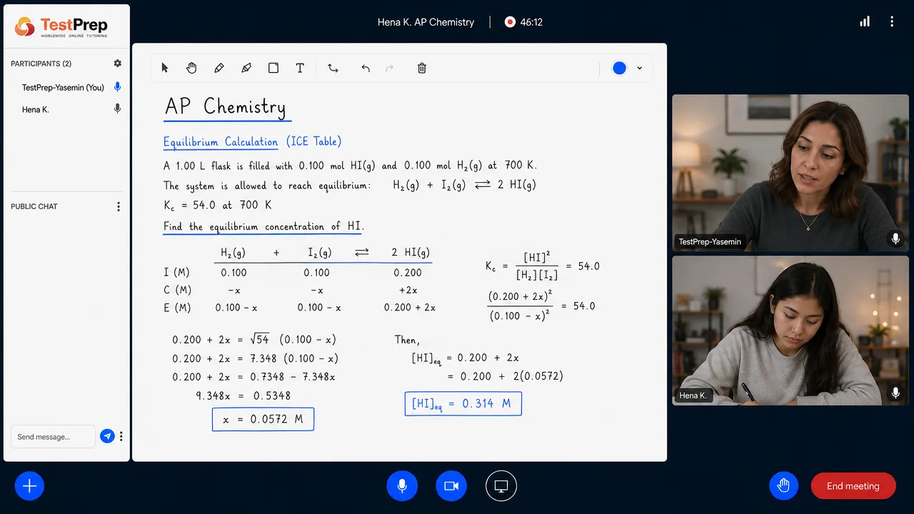 AP Chemistry — özel ders