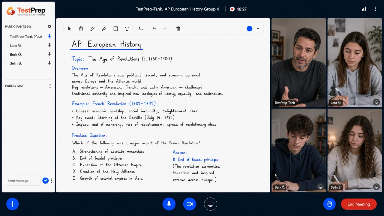 AP European History — grup dersi