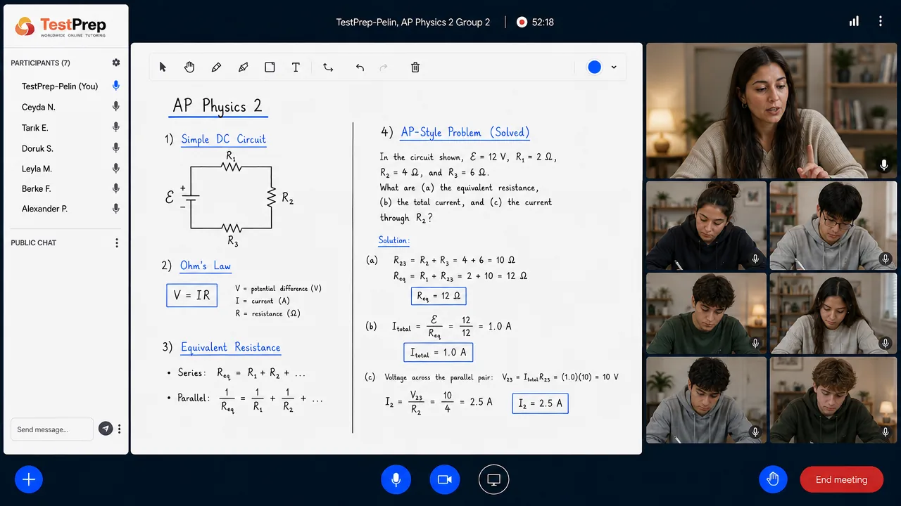 AP Physics 2 — grup dersi