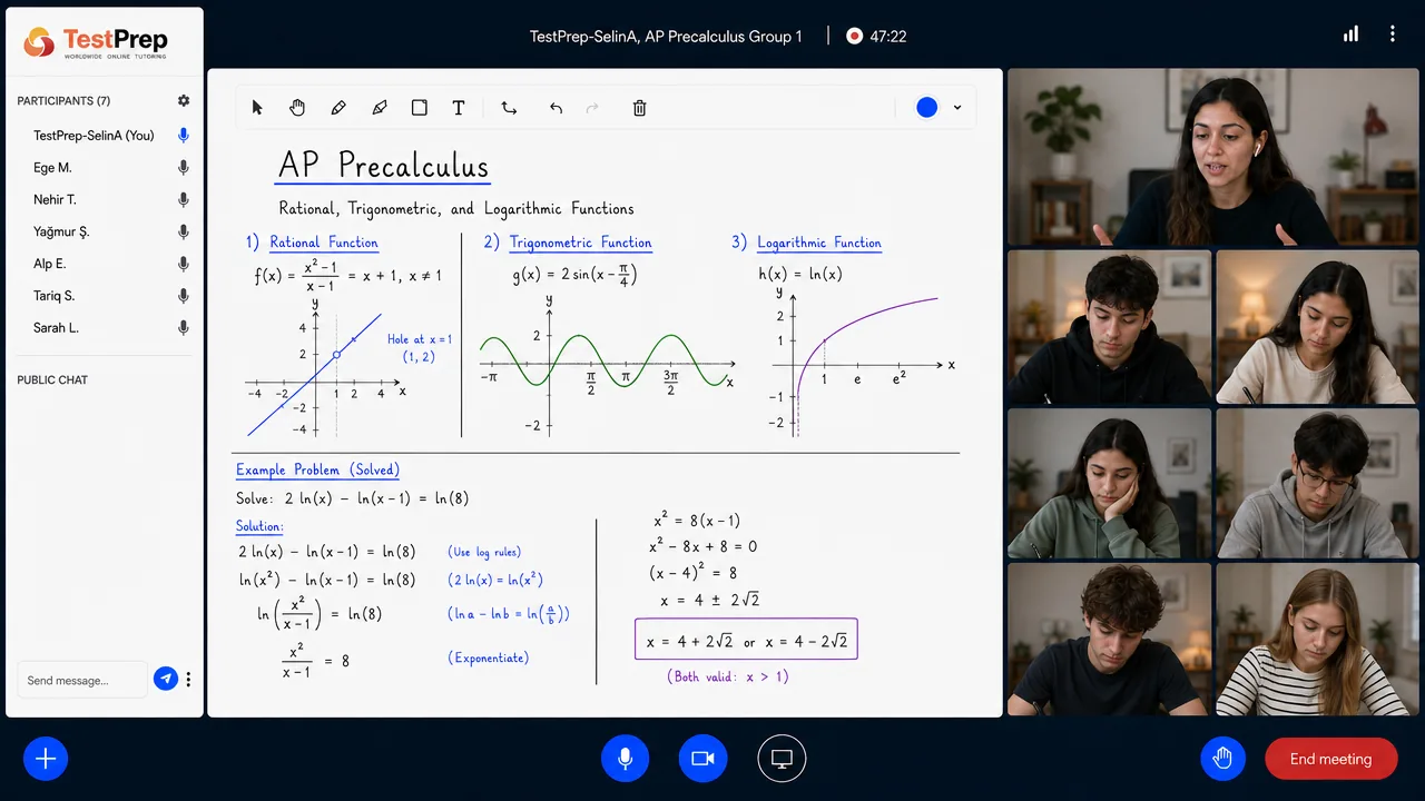 AP Precalculus — grup dersi