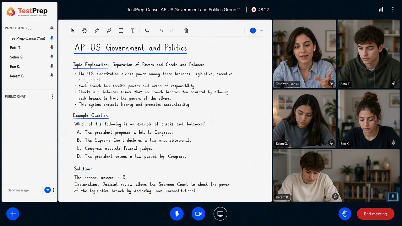 AP United States Government — grup dersi